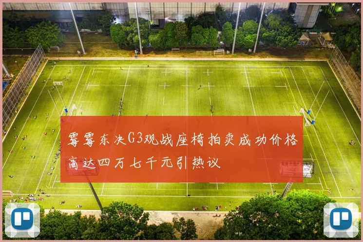 霉霉东决G3观战座椅拍卖成功价格高达四万七千元引热议